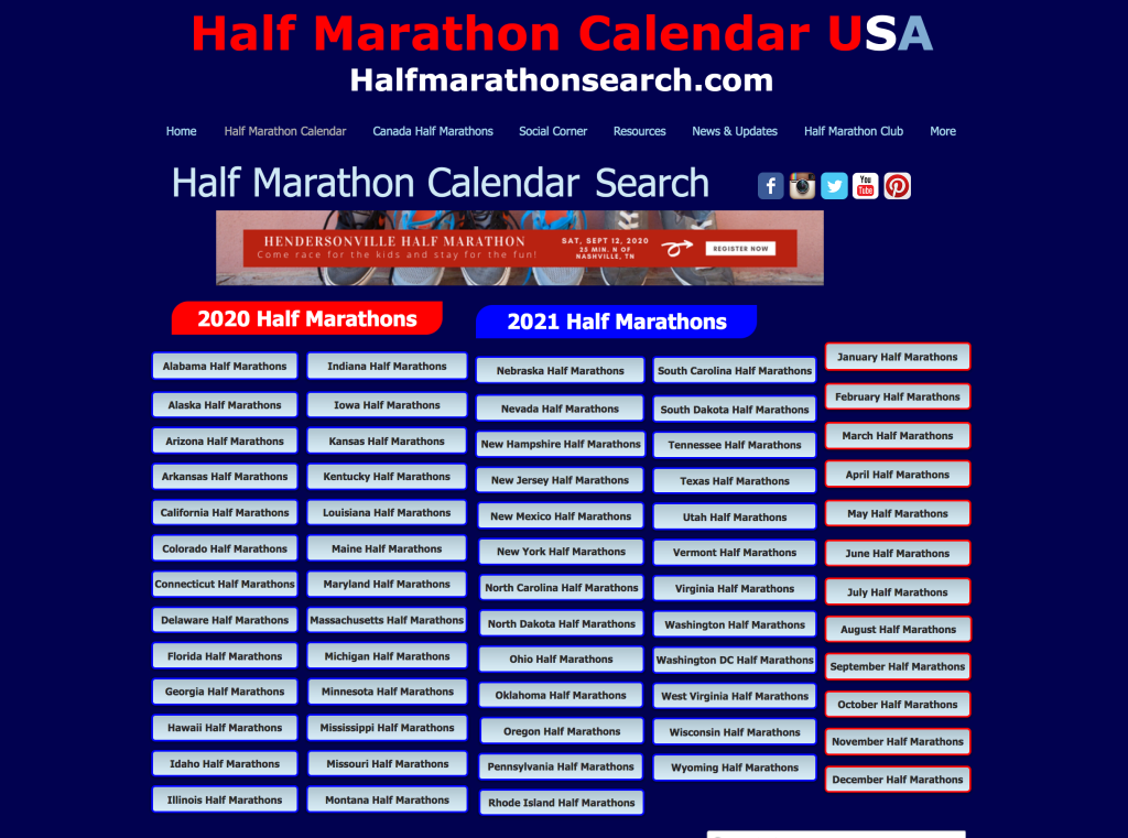 half marathon calendar 2021 Half Marathons Half Marathon Calendar Announcements Community half marathon calendar 2021